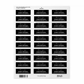 カスタムウェディングサンキュー差出人住所ラベル ラベル (フルシート)