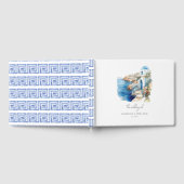 カスタムウェディングサントリーニギリシャ ゲストブック (全面)