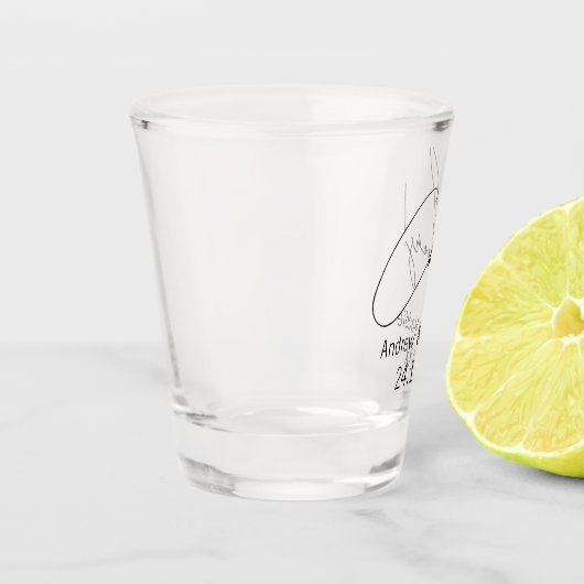 カスタムウェディングショットガラス応援 ショットグラス (左)