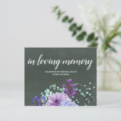 カスタムウェディングシンボルや象徴シャルボードパープルミントフローラ (スタンド正面)