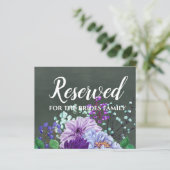 カスタムウェディングシンボルや象徴シャルボードパープルミントフローラ (スタンド正面)