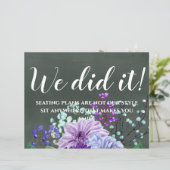 カスタムウェディングシンボルや象徴シャルボードパープルミントフローラ (スタンド正面)