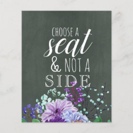 カスタムウェディングシンボルや象徴シャルボードパープルミントフローラ