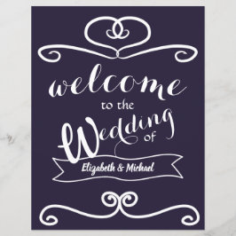 カスタムウェディングシンボルや象徴ネイビーブルーイエローサンフラワー