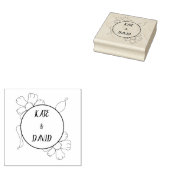 カスタムウェディングスタンプ、ゴム製ウェディングスタンプ、カスタム ラバースタンプ (押印)