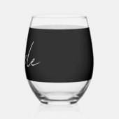 カスタムウェディングステムレスワイングラス ステムなしワイングラス (左)