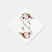 カスタムウェディングセルベトスパーソナライズされた披露宴 スタンダードカクテルナプキン (角)