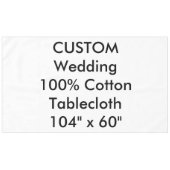 カスタムウェディングテーブルクロス104インチx 60インチ テーブルクロス (正面(横))