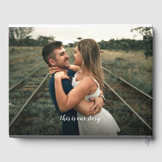 カスタムウェディングデイフォトゲストブック ゲストブック (裏面)