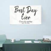 カスタムウェディングデコ最高のーで披露宴 横断幕 (トレードショー)