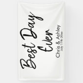 カスタムウェディングデコ最高のーで披露宴 横断幕 (縦)