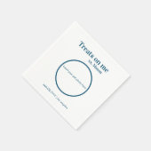 カスタムウェディングデザートナプキンドッグ/ネコ/ペット スタンダードカクテルナプキン (角)