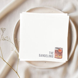 カスタムウェディングナプキンスネローニカクテルアワー スタンダードカクテルナプキン