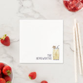 カスタムウェディングナプキンズピアナコラダカクテルアワー スタンダードカクテルナプキン (インサイチュ)