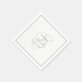 カスタムウェディングナプキン スタンダードカクテルナプキン (角)