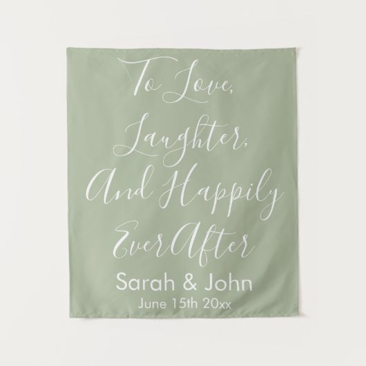 カスタムウェディングバック素朴披露宴バナー タペストリー (正面)