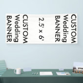 カスタムウェディングバナー2.5' x 6' 横断幕 (トレードショー)