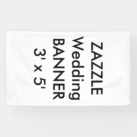 カスタムウェディングバナー3' x 5' 横断幕 (横)