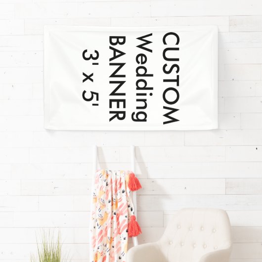 カスタムウェディングバナー3' x 5' 横断幕 (インサイチュ)