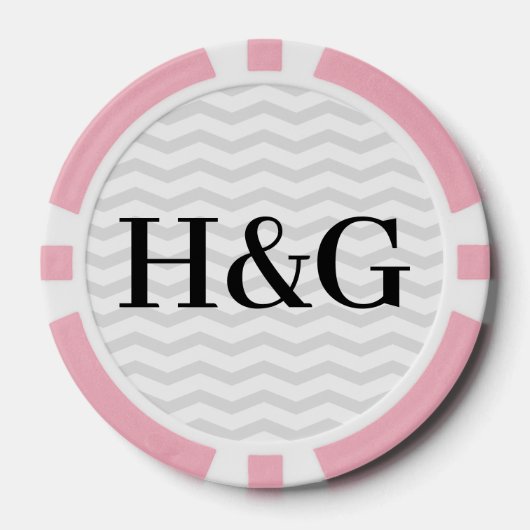 カスタムウェディングパーティートランプのポーカーチップ1無料ドリンク ポーカーチップ (正面)