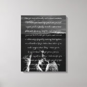 カスタムウェディングフォトとVowsキャンバス印刷 キャンバスプリント (正面)