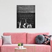 カスタムウェディングフォトとVowsキャンバス印刷 キャンバスプリント (インサイチュ (リビング))