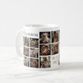 カスタムウェディングフォトカスタム文字 コーヒーマグカップ (正面左)