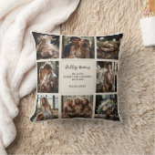 カスタムウェディングフォトコラージュ クッション (ブランケット)