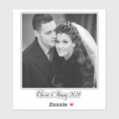 カスタムウェディングフォトコンターシール シール (シート)