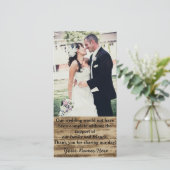 カスタムウェディングフォトサンキューカード サンキューカード (スタンド正面)