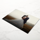 カスタムウェディングフォトサンキューカード 箔招待状 (回転した状態)