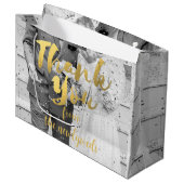 カスタムウェディングフォトサンキュー抱き枕 ラージペーパーバッグ (正面アングル)