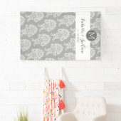 カスタムウェディングフォトバックドランド新郎新婦モノグラム 横断幕 (インサイチュ)