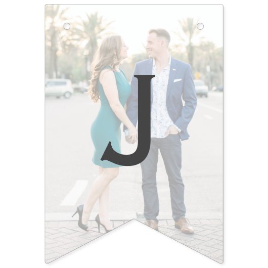 カスタムウェディングフォトバンティングフラグ バンティングフラッグ (第2の旗)