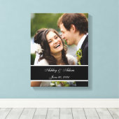 カスタムウェディングフォトパーソナライズされたキープサケ キャンバスプリント (インサイチュ (ウッドフロア))