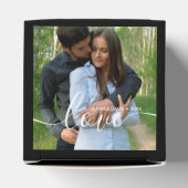 カスタムウェディングフォトブラック フェイバーボックス (上部)