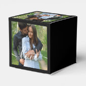 カスタムウェディングフォトブラック フェイバーボックス (裏面サイド)