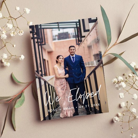 カスタムウェディングフォトミニマルのスクリプトをエロップ 案内状