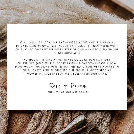 カスタムウェディングフォトミニマルのスクリプトをエロップ 案内状