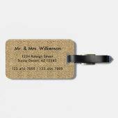 カスタムウェディングフォトモノグラム荷物タグ ラゲッジタグ (裏面横)