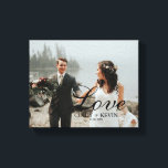 カスタムウェディングフォトラブ名またはファミリー名 キャンバスプリント<br><div class="desc">カスタムウェディングフォトラブネームまたはファミリー名キャンバス印刷</div>