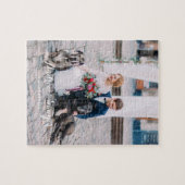 カスタムウェディングフォト垂直パズル ジグソーパズル (横)