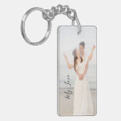 カスタムウェディングフォト私の愛 キーホルダー (正面左)