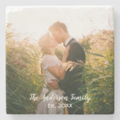 カスタムウェディングフォト ストーンコースター (正面)
