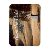 カスタムウェディングフォト |日付の保存 マグネット (縦)