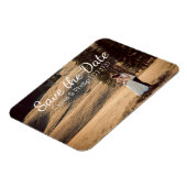 カスタムウェディングフォト |日付の保存 マグネット (左側)