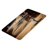 カスタムウェディングフォト |日付の保存 マグネット (左側)