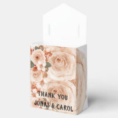 カスタムウェディングフローラ水カラーバラ エレガント フェイバーボックス (オープン)