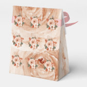 カスタムウェディングフローラ水カラーバラ エレガント フェイバーボックス (裏面サイド)