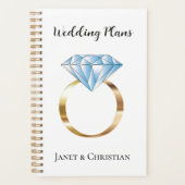 カスタムウェディングプランダイヤモンドリングや輪 プランナー手帳 (正面)